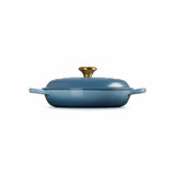 Le Creuset Cast Iron Shallow Casserole 26cm in Chambray