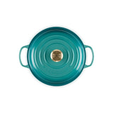 Le Creuset Cast Iron Shallow Casserole In Bleu Riviera - 2.2L