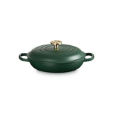 Le Creuset Cast Iron Shallow Casserole In Forêt - 3.5L