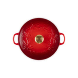 Le Creuset Cast Iron Soup Pot Holly 26cm In Cerise