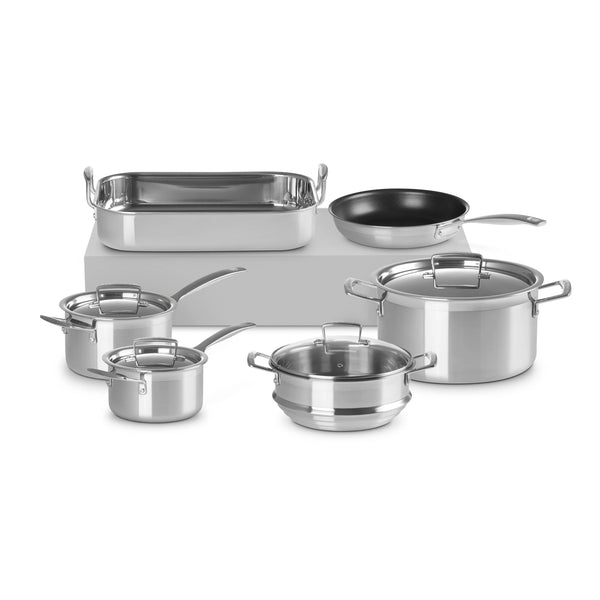 Le Creuset Classic 3-Ply Stainless Steel 6-Piece Cookware Set