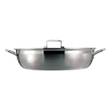 Le Creuset Classic 3-ply Stainless Steel Shallow Casserole with Lid