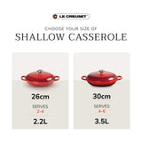 Le Creuset Classic Cast Iron Shallow Casserole 30cm Juniper