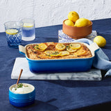 Le Creuset Stoneware Heritage Rectangular Deep Dish in Azure, 32cm