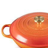 Le Creuset Flamme Dorée Shallow Casserole 30cm