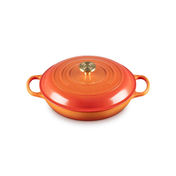 Le Creuset Flamme Dorée Shallow Casserole 30cm
