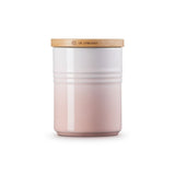 Le Creuset Medium Storage Jar With Wood Shell Pink