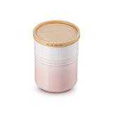 Le Creuset Medium Storage Jar With Wood Shell Pink