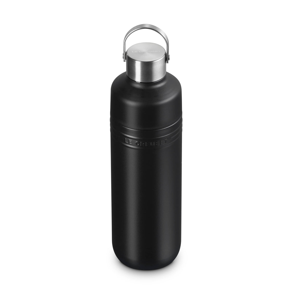 Le Creuset Stainless Steel Water Bottle - 17 Oz, Double-Wall Vacuum Insulated, Matte White