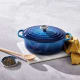Le Creuset Oval Casserole 29cm Azure