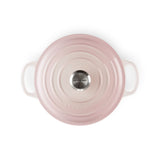 Le Creuset Round Casserole 24cm In Shell Pink