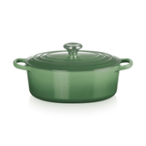 Le Creuset Signature Cast Iron 27cm Oval Casserole Bamboo Green