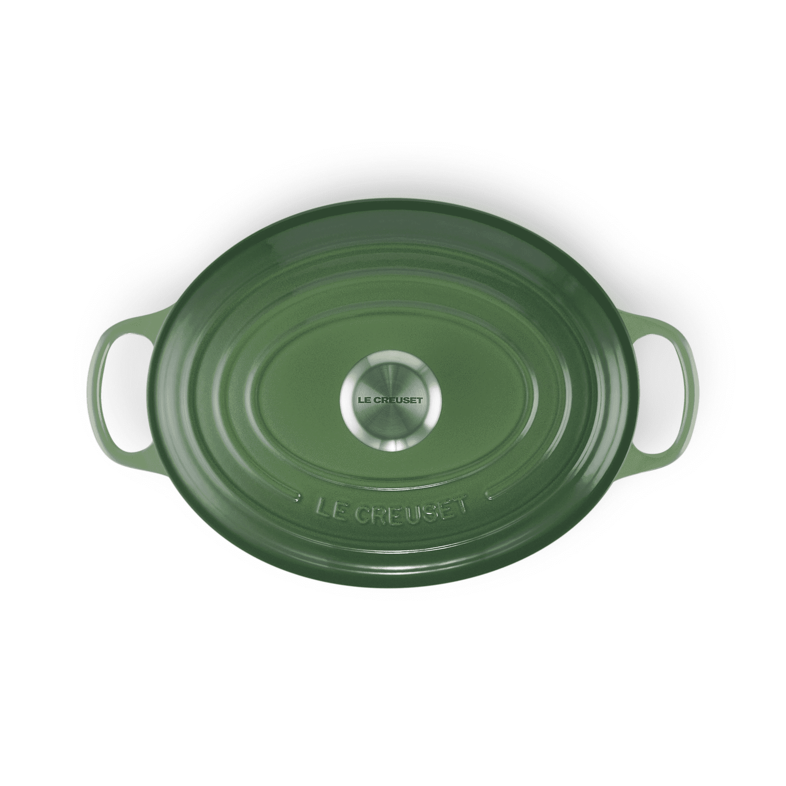 Le Creuset Signature Cast Iron 27cm Oval Casserole Bamboo Green