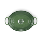 Le Creuset Signature Cast Iron 27cm Oval Casserole Bamboo Green