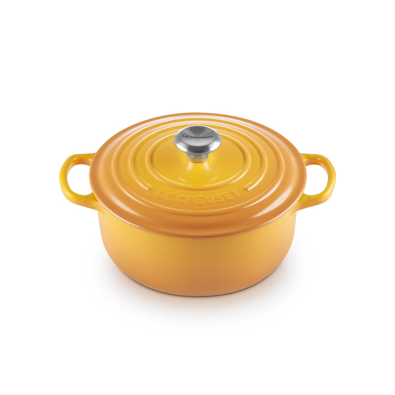 Le Creuset Signature Cast Iron Round Casserole 20cm in Nectar