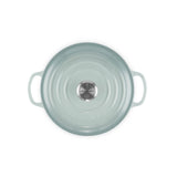 Le Creuset Signature Cast Iron Round Casserole 20cm In Sea Salt