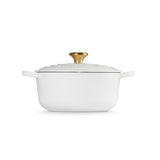 Le Creuset Signature Cast Iron Round Casserole 20cm White