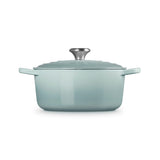 Le Creuset Signature Cast Iron Round Casserole 24cm In Sea Salt