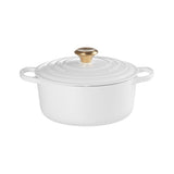 Le Creuset Signature Cast Iron Round Casserole 24cm White