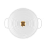 Le Creuset Signature Cast Iron Shallow Casserole 30cm White