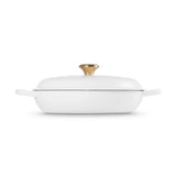 Le Creuset Signature Cast Iron Shallow Casserole 30cm White