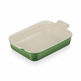 Le Creuset Stoneware 32cm Heritage Rectangular Dish Bamboo Green