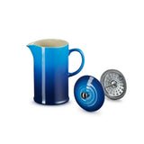 Le Creuset Stoneware Cafetiere with Metal Press, 1L In Azure