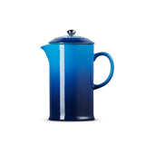 Le Creuset Stoneware Cafetiere with Metal Press, 1L In Azure