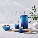 Le Creuset Stoneware Cafetiere with Metal Press, 1L In Azure