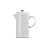 Le Creuset Stoneware Cafetiere with Metal Press 1L White