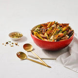 Le Creuset Stoneware Christmas Bowl L'Etoile In Cerise