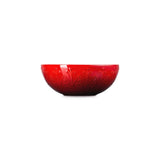 Le Creuset Stoneware Christmas Bowl L'Etoile In Cerise