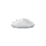 Le Creuset Stoneware Christmas Tree Plate In White 19cm