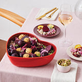 Le Creuset Stoneware Heart Serving Bowl 2.9L Cerise