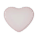 Le Creuset Stoneware Heart Serving Platter 32cm In Shell Pink