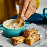 Le Creuset Stoneware Petite Casserole In Bleu Riviera