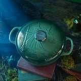Le Creuset Wicked Collection Elphaba Embossed Round Casserole 24cm
