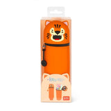 Legami 2-In-1 Silicone Kawaii Tiger Pencil Case
