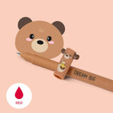 Legami Erasable Red Ink Teddy Bear Pen