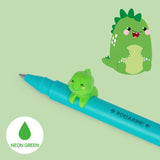 Legami Lovely Friends Green Ink Dino Gel Pen