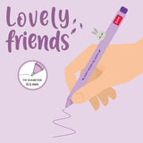 Legami Lovely Friends Purple Ink Bunny Gel Pen