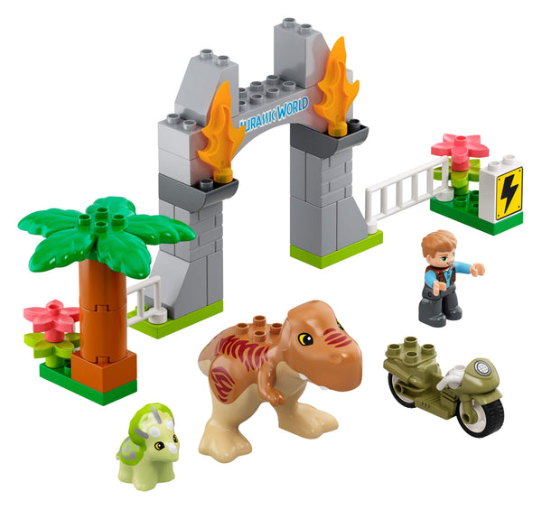 LEGO® Duplo T. rex and Triceratops Dinosaur Breakout