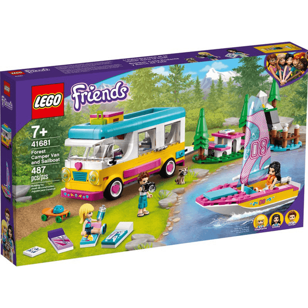 LEGO® Friends Forest Camper Van and Sailboat