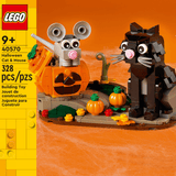 Lego Halloween Cat and Mouse