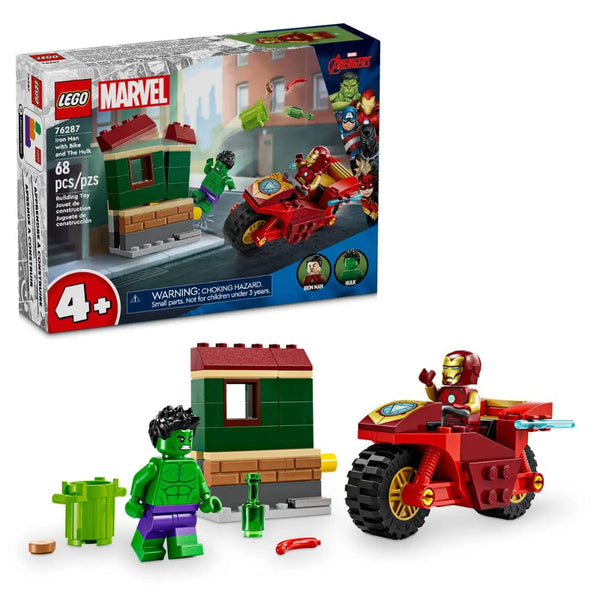 LEGO® Marvel Iron Man with Bike and The Hulk - Main Image