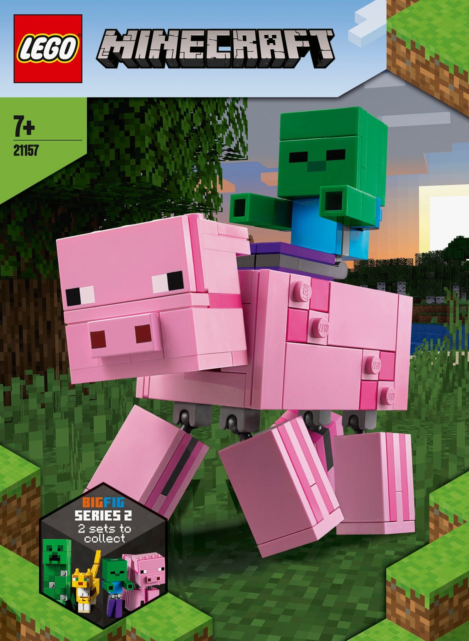 LEGO® Minecraft Bigfig Pig With Baby Zombie