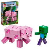 LEGO® Minecraft Bigfig Pig With Baby Zombie