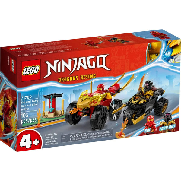 LEGO® NINJAGO® Kai and Ras’s Car and Bike Battle