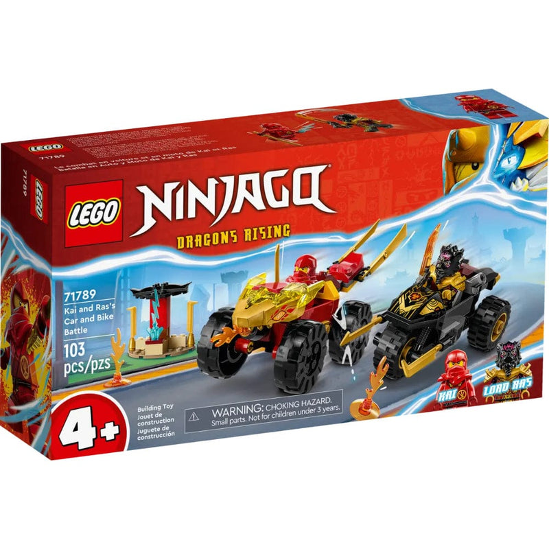 LEGO NINJAGO Kai and Ras s Car and Bike Battle