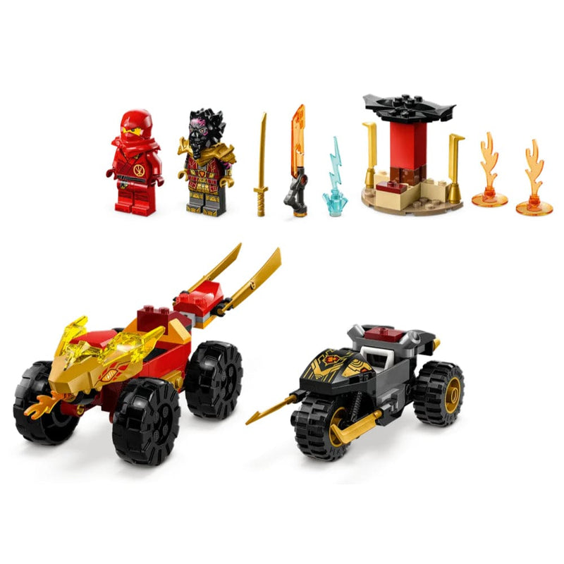 LEGO NINJAGO Kai and Ras s Car and Bike Battle